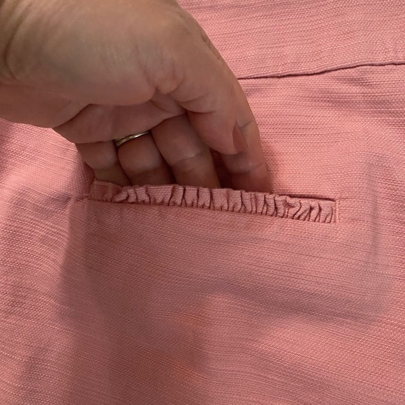 Loft Women’s Size 4 Blush Rose Pink Ruffle Detailing 4" china Shorts - Picture 8 of 12